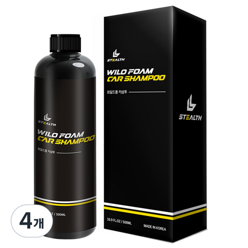 스텔스 와일드폼 카샴푸, 500ml, 4개
