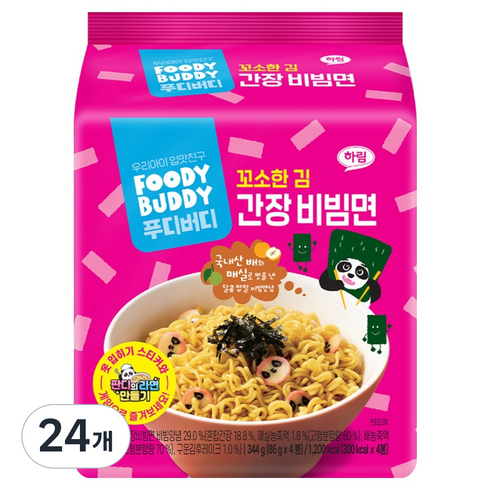 푸디버디 간장 비빔면 86g, 96개