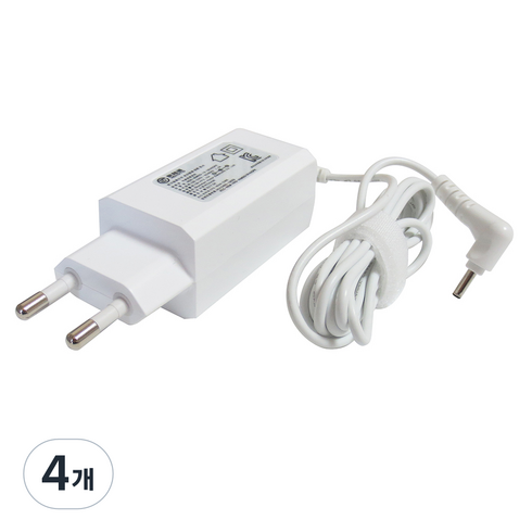 호노토 LG 그램 호환 충전기 19V 2.1A 연결잭 직경 3.0X1.1mm EAY63128601 EAY63848601 EAY63848602, ADS-40MSG-19 19040GPK, 4개
