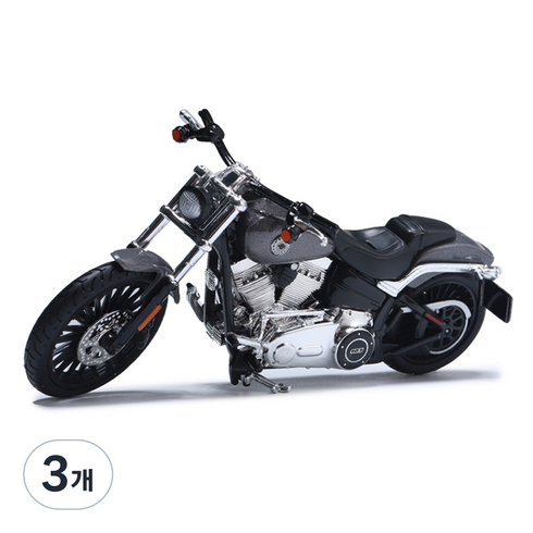 마이스토 1:18 할리 데이비슨 2016 BREAKOUT 합금 모형 미니카, 혼합색상, 3개