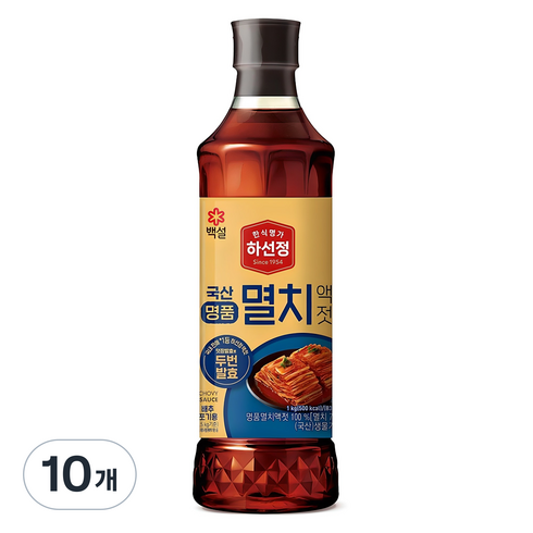 하선정 국산명품 멸치액젓, 1kg, 10개