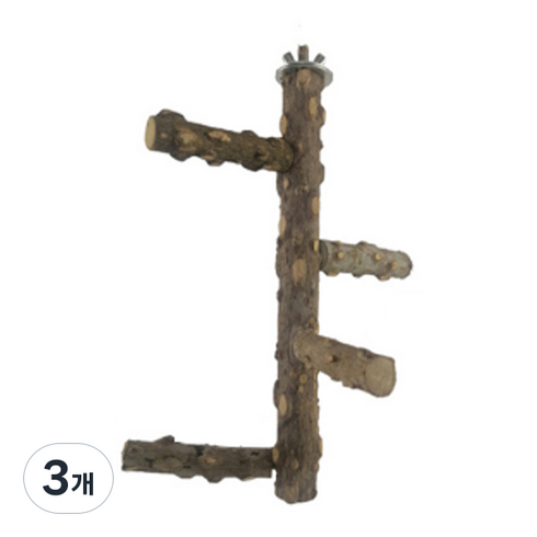 새들이 좋아하는 나무활동 스탠드 소, 우드, 3개