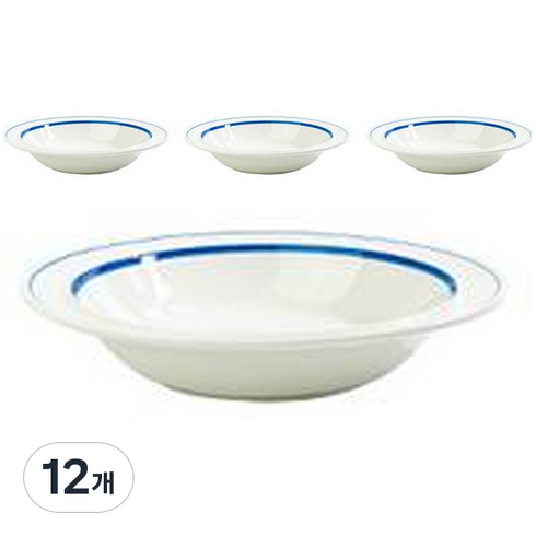 시라쿠스 메이플 파스타볼 라인 23cm, 블루, 12개