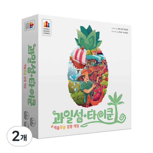 코리아보드게임즈 과일섬 타이쿤, 혼합색상, 2개