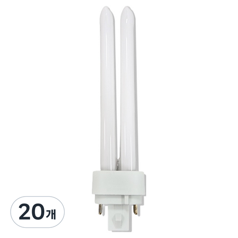 블링라이트 OS FDL 4핀 콤팩트 형광램프 26W DULUX D/E 26W 865, 주광색, 20개