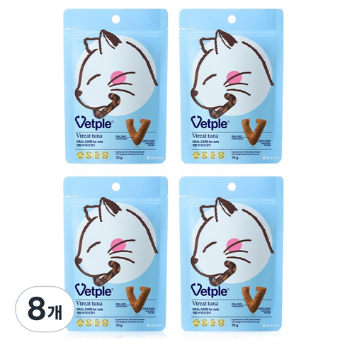 벳플 고양이 브이트릿, 70g, 8개, 참치맛