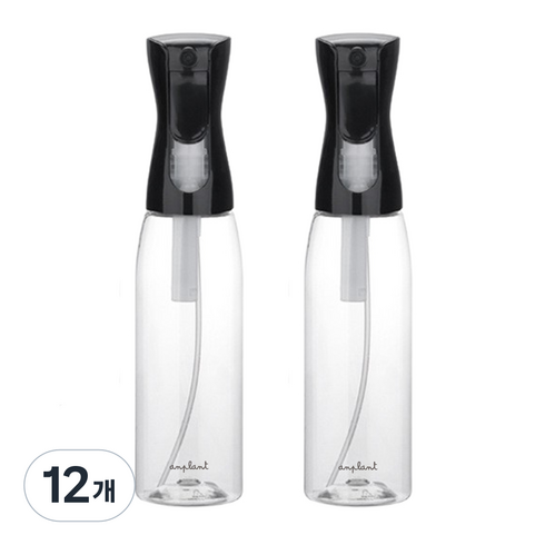 앙플랜트 압축 안개스프레이 대용량 분무기 500ml, 12개, 블랙
