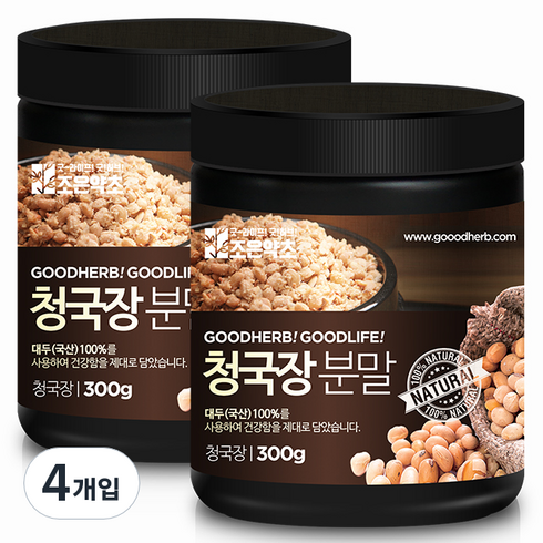 굿허브 청국장 분말, 300g, 4개입