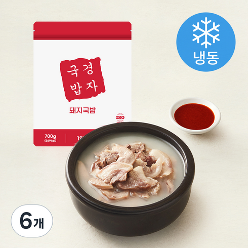경자국밥 돼지국밥 (냉동), 700g, 6개