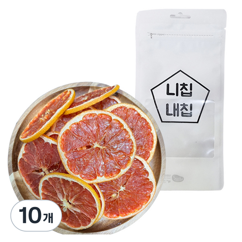 니칩내칩 건조과일 자몽 원형컷, 10개, 20g