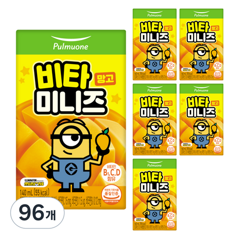 풀무원 비타미니즈 망고, 96개, 140ml