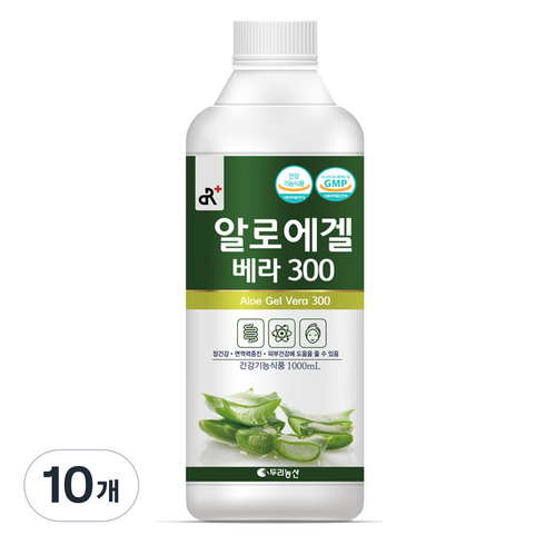 두리농산 알로에겔 베라 300, 1L, 10개