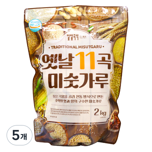 태광선식 옛날 11곡 미숫가루, 2kg, 5개