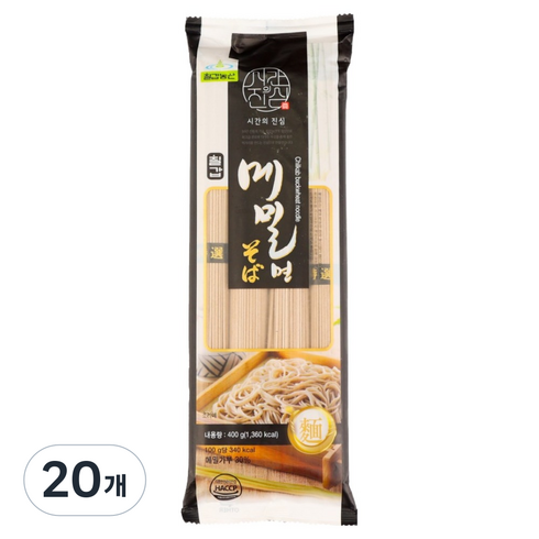 칠갑농산 메밀면, 400g, 20개