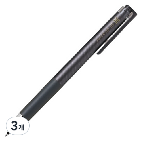파이롯트 쥬스업 클래식 글로시 볼펜 0.5mm, 클래식글로시블랙, 3개