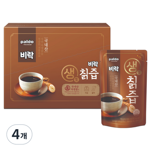 팔도 비락 생 칡즙 10p, 1L, 4개