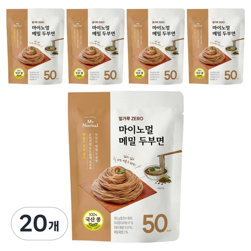 마이노멀 국산 메밀 두부면, 180g, 20개