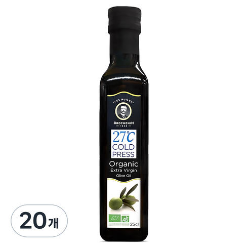브로슈낭 유기농 엑스트라 버진 올리브오일, 250ml, 20개