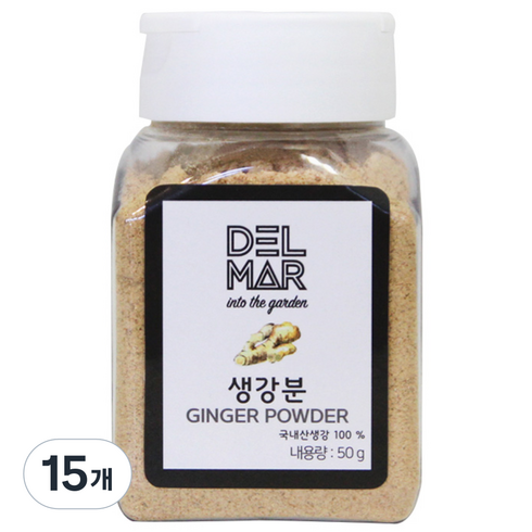 딜리셔스마켓 생강 분말 소형, 50g, 15개