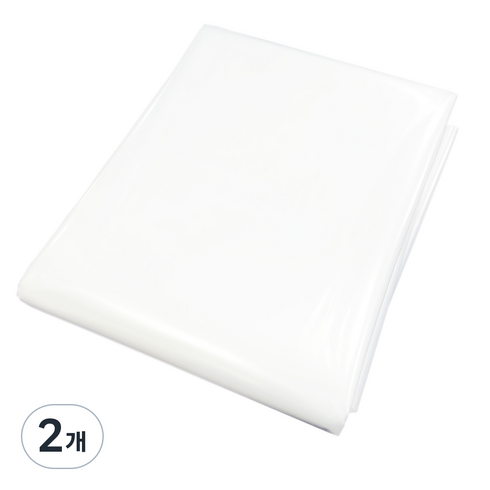 데코리아 방풍 덮개 가구보호 캠핑깔판 튜브형 2겹 투명비닐 02호 0.03mm x 48cm x 160m, 2개