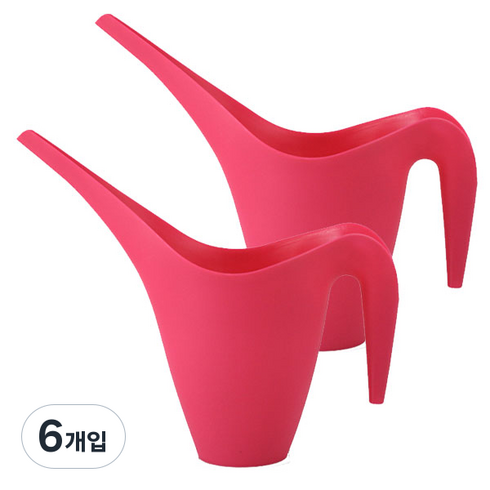 리버그린 청소용 IAKE 물뿌리개 1.8L 핫핑크, 6개입