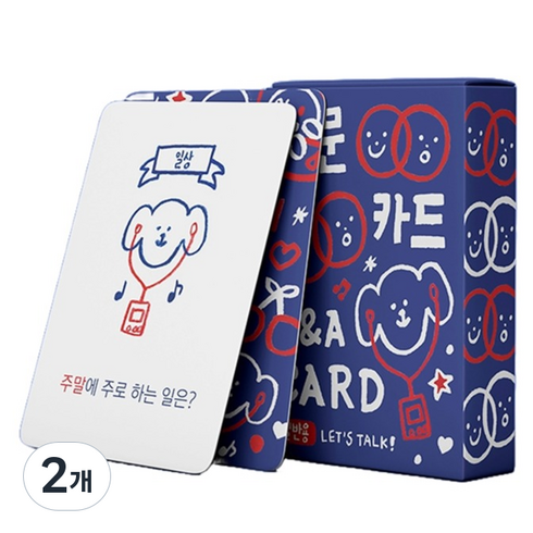 워터멜론 질문카드 일반용, 혼합색상, 2개