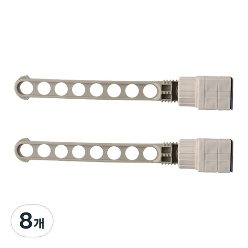 언니굿즈 여행용 실용옷걸이 건조대, 8개, 그레이