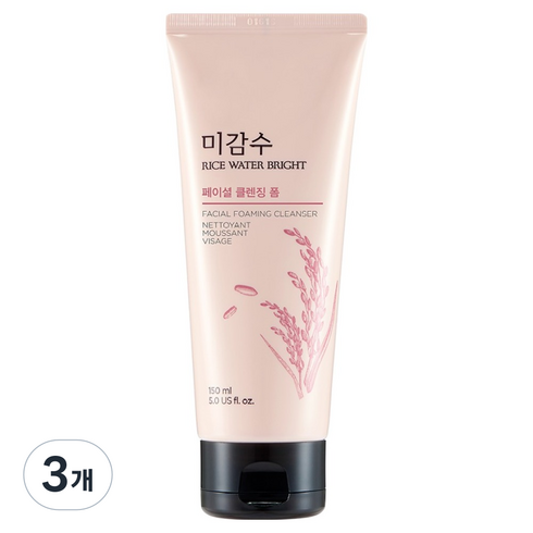 더페이스샵 미감수 브라이트 클렌징 폼, 150ml, 3개