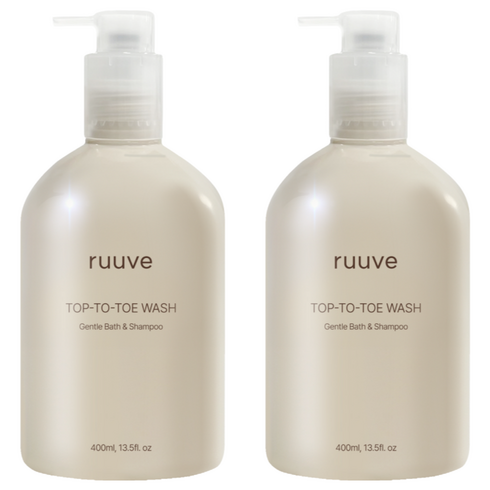 러베 히알루론 탑투토 워시, 2개, 400ml
