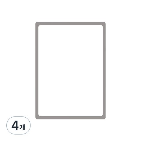 인디 스티키 포켓패드 A3 IH0138, 은색, 1매, 4개