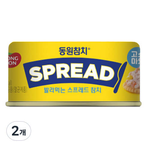 동원참치 스프레드 고소마요, 100g, 2개