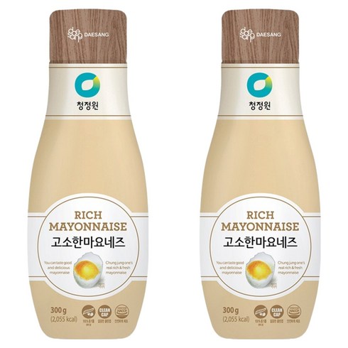 청정원 고소한 마요네즈, 300g, 2개