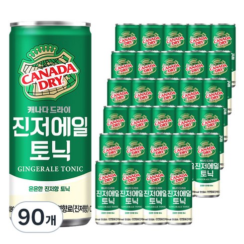 캐나다드라이 진저에일 토닉, 250ml, 90개