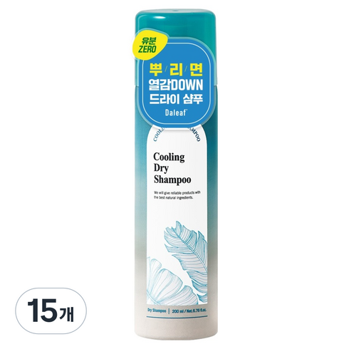 달리프 쿨링 드라이 샴푸 민트향, 15개, 200ml