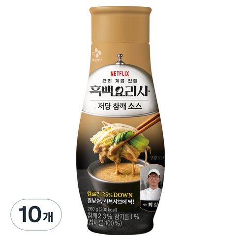 CJ제일제당 최강록셰프 저당 참깨 월남쌈 소스, 260g, 10개