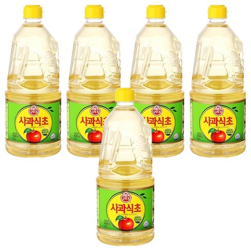 오뚜기 사과식초, 1.5L, 5개