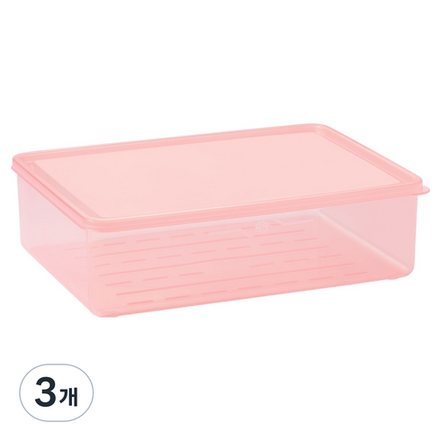 스틸웍스 탱글킷 냉동용기 2.3L 베리핑크, 3개, 1개입