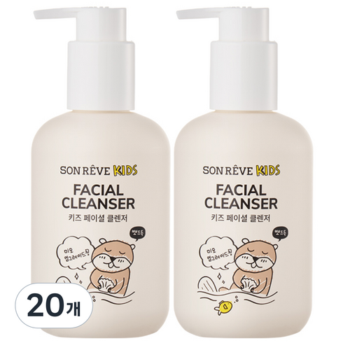 쏭레브 키즈 페이셜 클렌저, 180ml, 20개