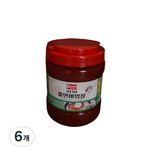 화미 쫄면 비빔장 기타소스, 2kg, 6개