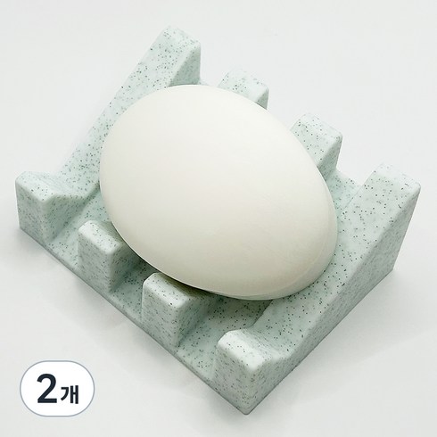 바코젤 논슬립 실리콘 비누받침, 마블, 2개