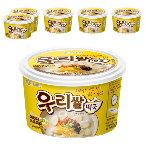 세이면 우리쌀 떡국, 6개, 181g