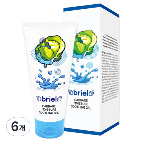 디보트브리엘 유아용 양배추 모이스처 수딩젤, 160ml, 6개