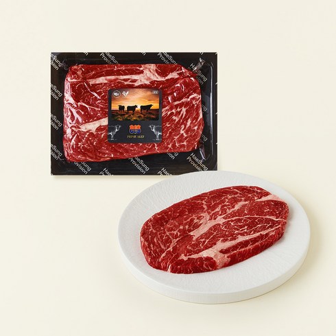 미국산 프라임 척아이롤 구이용 (냉장), 300g, 1개
