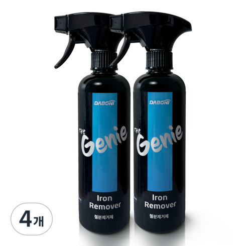 다보니 더지니 자동차 철분 제거제, 4개, 500ml