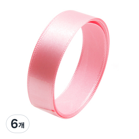 공단리본 50yard 15mm, 핫핑크, 45m, 6개