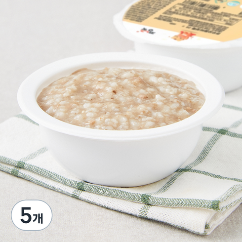 짱죽 중기 8개월 부터 이유식 죽, 혼합맛(한우 / 모듬버섯), 200g, 5개