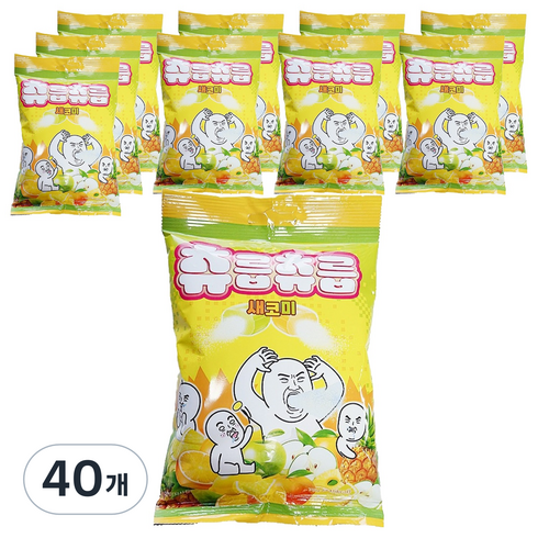 츄잉캔디 츄릅츄릅 새코미, 75g, 40개