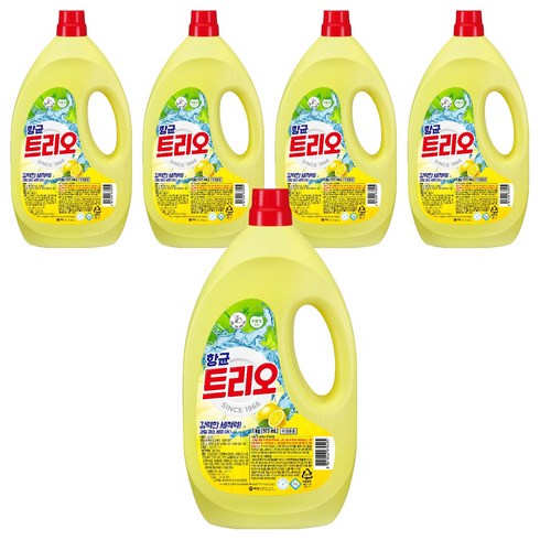 트리오 주방세제, 973ml, 1kg, 5개