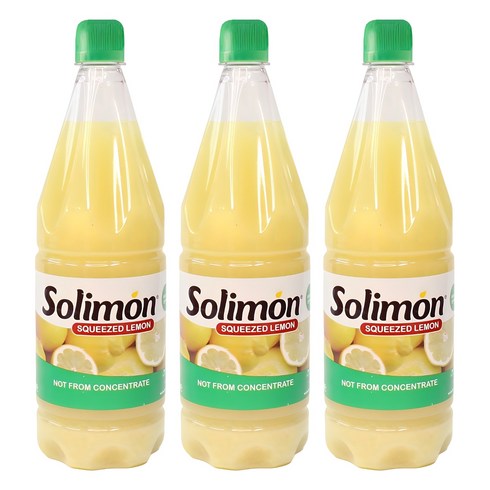 솔리몬 스퀴즈드 레몬즙, 1L, 3개