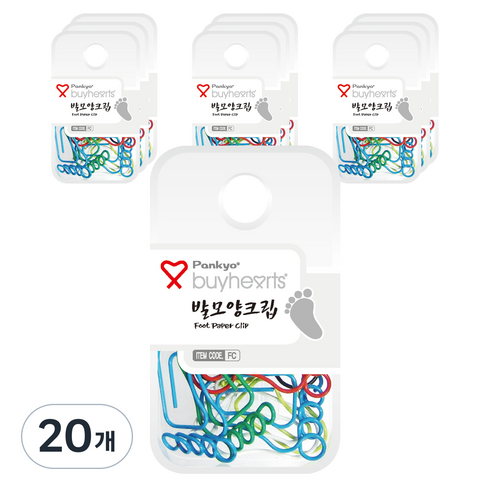 바이하츠 발모양 크립 FC, 20개, 10입